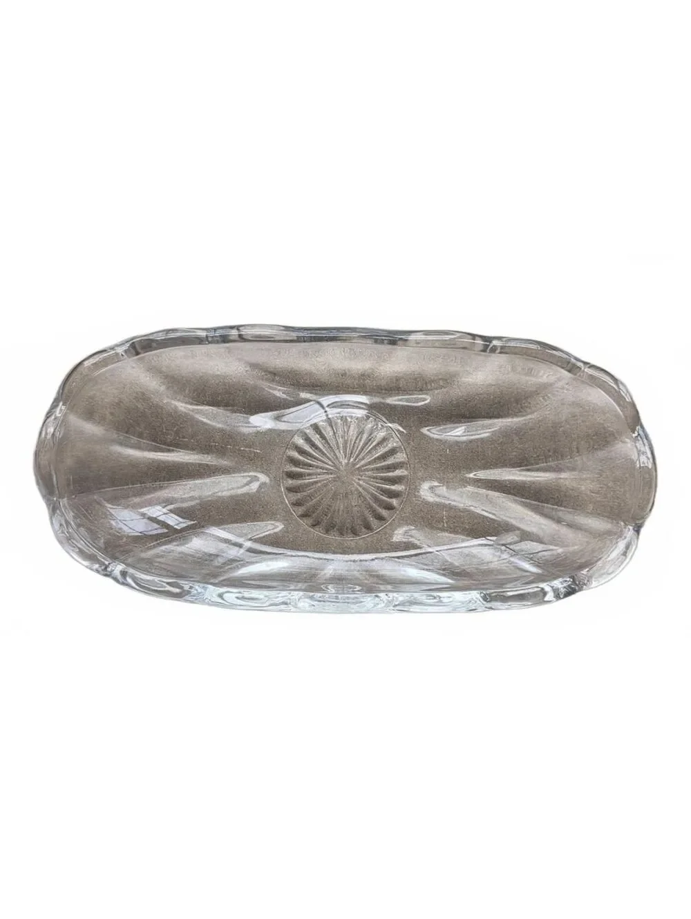 Vintage Anchor Hocking Glass Banana Split Dish Fountainware